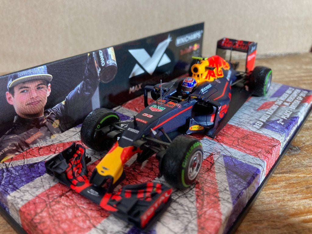 ✅ Max Verstappen 1:43 editie 12 2nd place British GP 2016, Ophalen of Verzenden, Nieuw, Formule 1