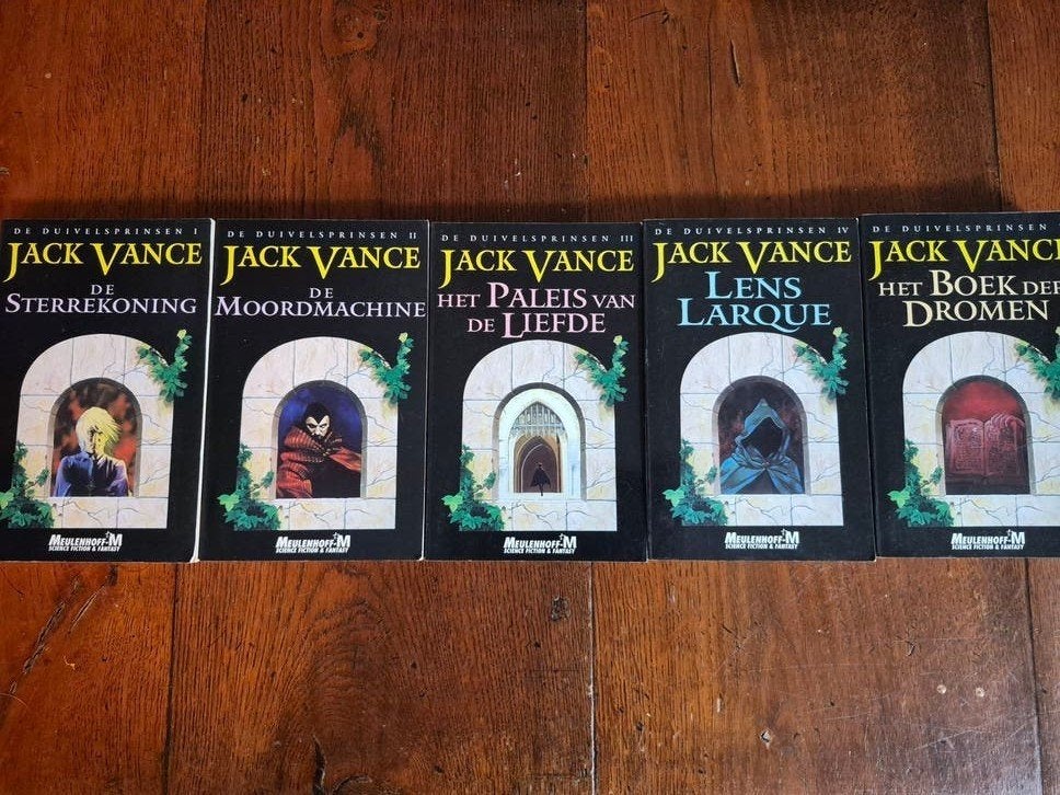 De Duivelsprinsen - Jack Vance (5 paperbacks), Boeken, Ophalen of Verzenden, Zo goed als nieuw, Jack Vance, Nederland
