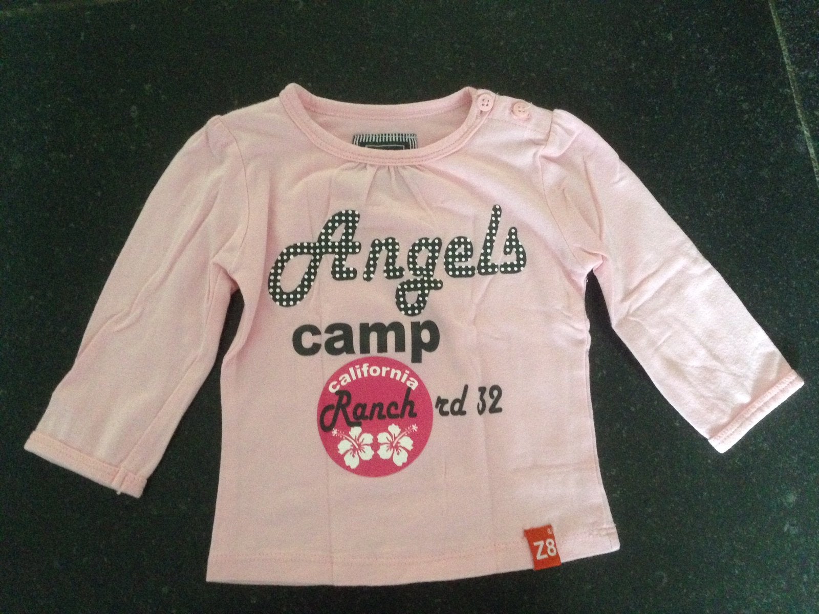 Meisjes shirtje / shirt / longsleeve roze van Z8 mt 62, Ophalen of Verzenden, Gebruikt, Meisje, Shirtje of Longsleeve