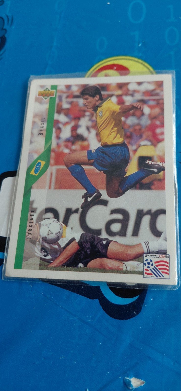 Voetbal Spelerskaart Jorginho Brazilië WK 1994 Upper Deck, Ophalen of Verzenden