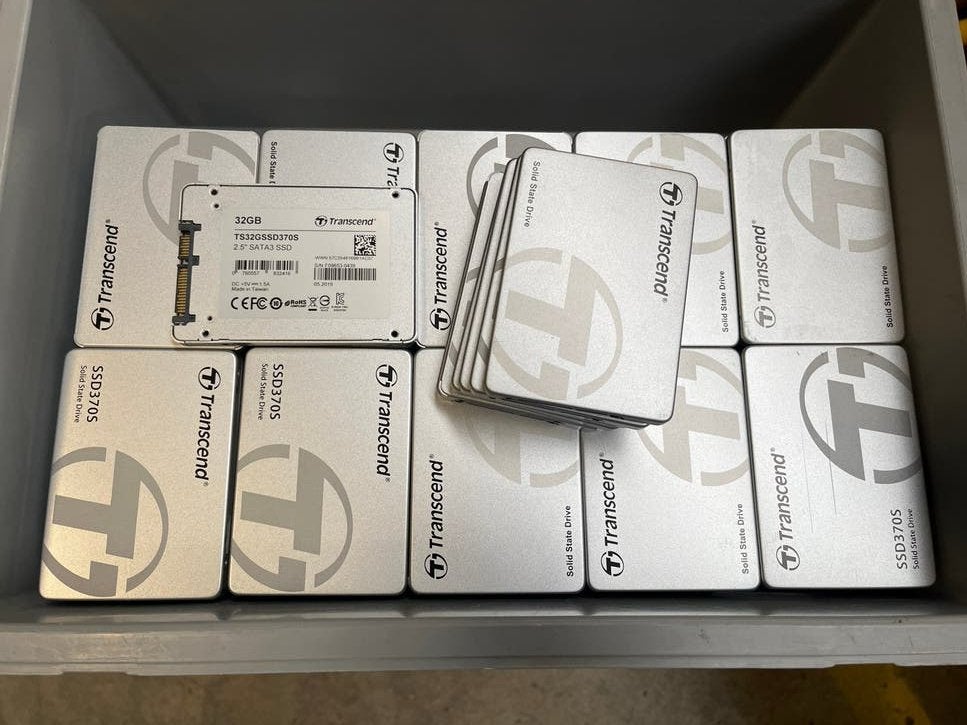 Partij 157 stuks Transcend SSD370S 32GB 2,5” SSD, Computers en Software, Intern, Server, Ophalen of Verzenden, Transcend