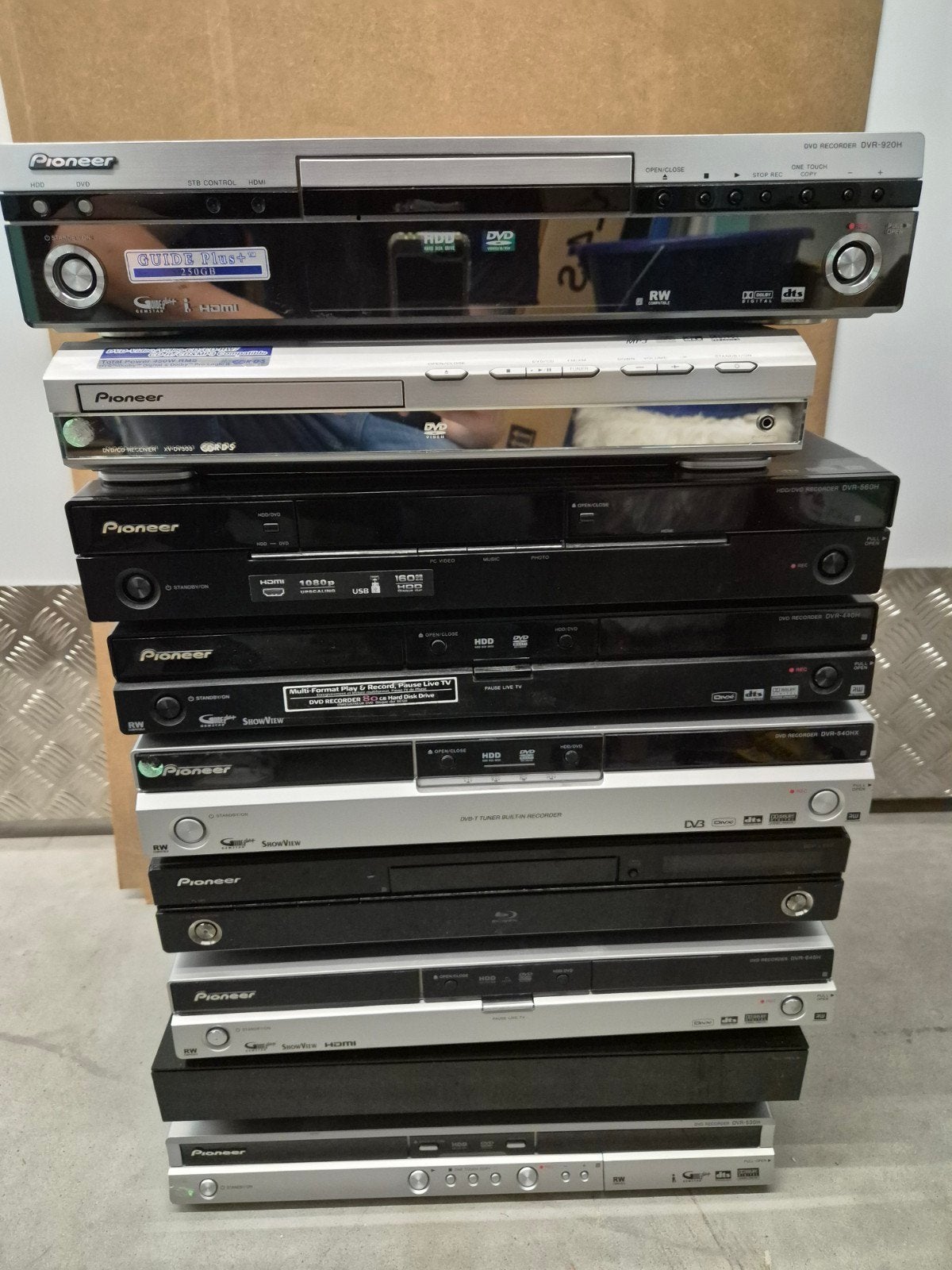 Stapel Pioneer DVD/HDD Recorders & Receivers. niet getest, .., .., Gebruikt, Pioneer.