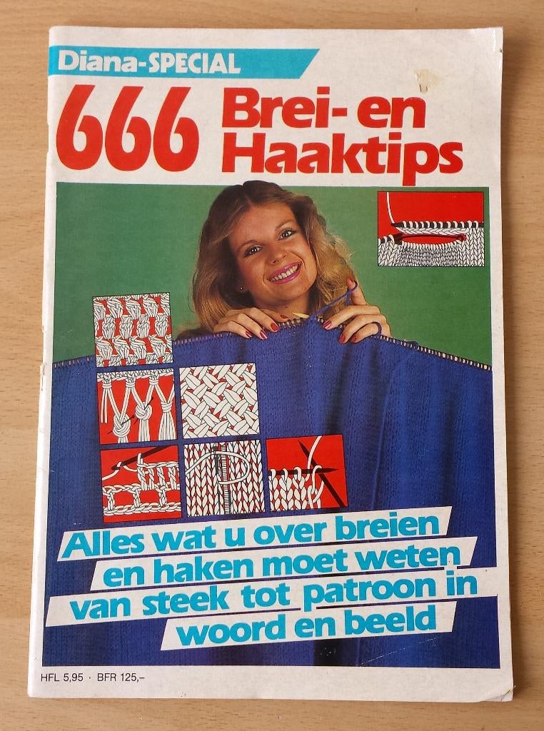 Breien + Haken - 666 Brei- en Haaktips - Diana Special -1988, Gebruikt, Breien of Haken, Diana, Ophalen of Verzenden