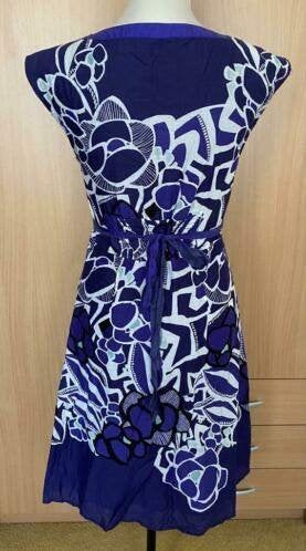 Monsoon jurk maat 36 [nr2][v], Kleding | Dames, Blauw, Ophalen of Verzenden, Zo goed als nieuw, Knielengte