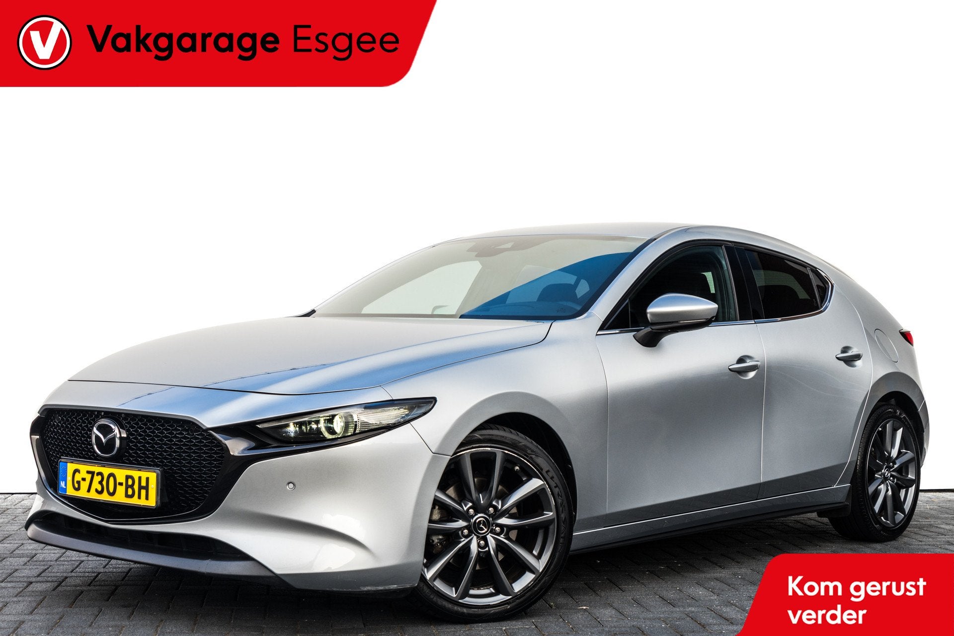 Mazda 3 2.0 123 PK e-SkyActiv-G M Hybrid 122 Luxury | Ned Au, Auto's, 1998 cc, Gebruikt, 4 cilinders, Met garantie (alle)