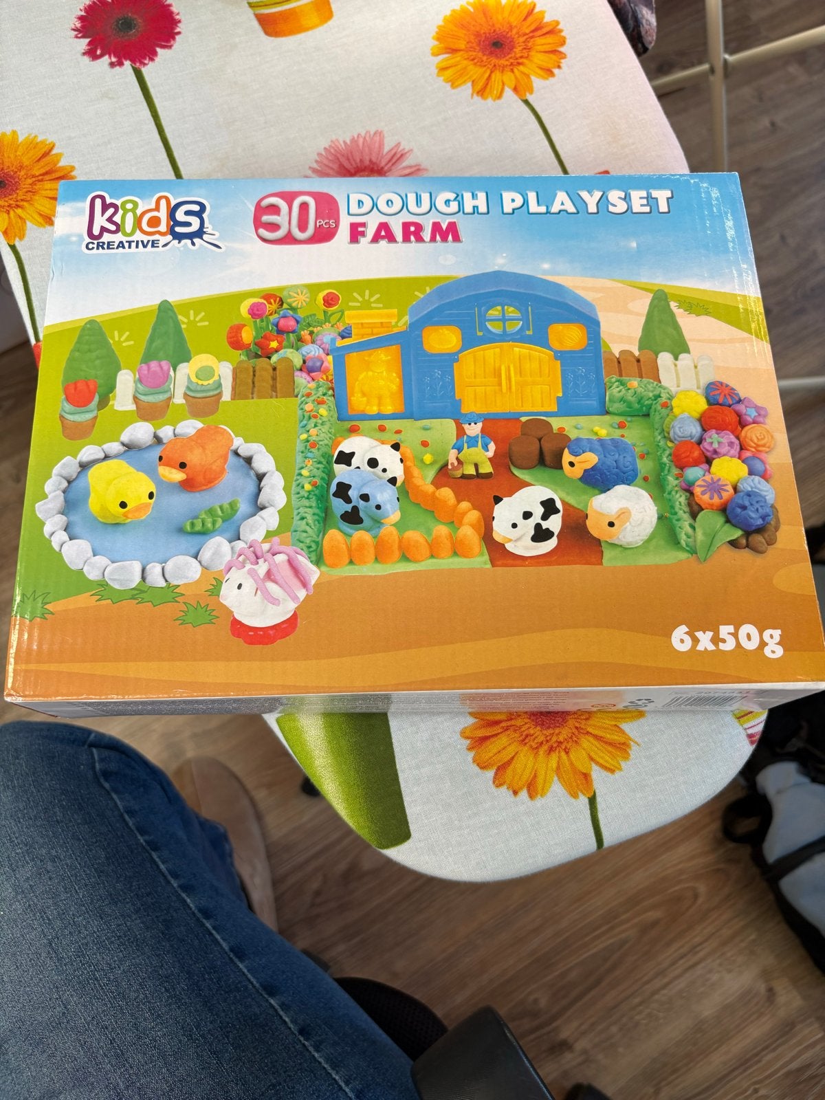 Kids Creative Dough Playset Farm - 30 stuks, Ophalen of Verzenden, Zo goed als nieuw, Knutselen