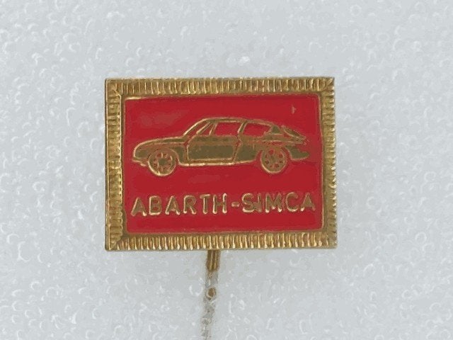 SP1802 Speldje Abarth-Simca rood, Ophalen of Verzenden, Gebruikt, Overige onderwerpen