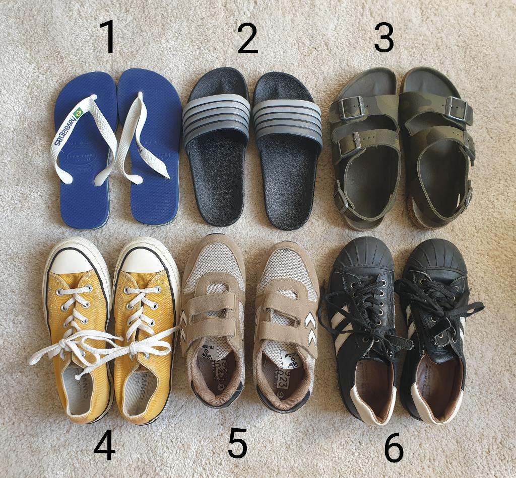 Kinderschoenen: Birkenstock, Havaianas, All Stars, Hummel, Kinderen en Baby's, Kinderkleding | Schoenen en Sokken, Ophalen, Zo goed als nieuw
