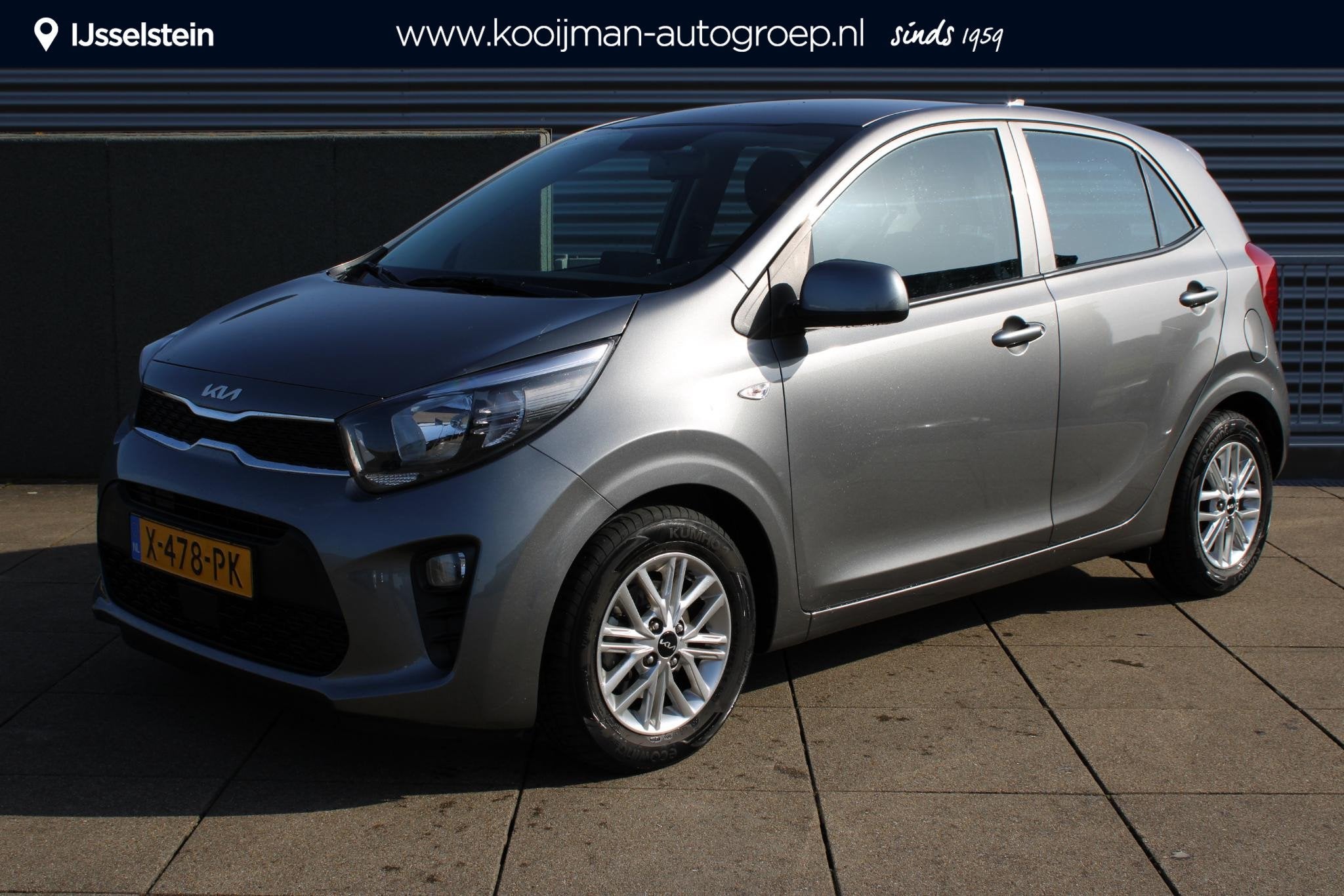 Kia Picanto 1.0 DPi DynamicLine Camera / Carplay / Airco, Auto's, Stof, Gebruikt, 4 stoelen, Origineel Nederlands