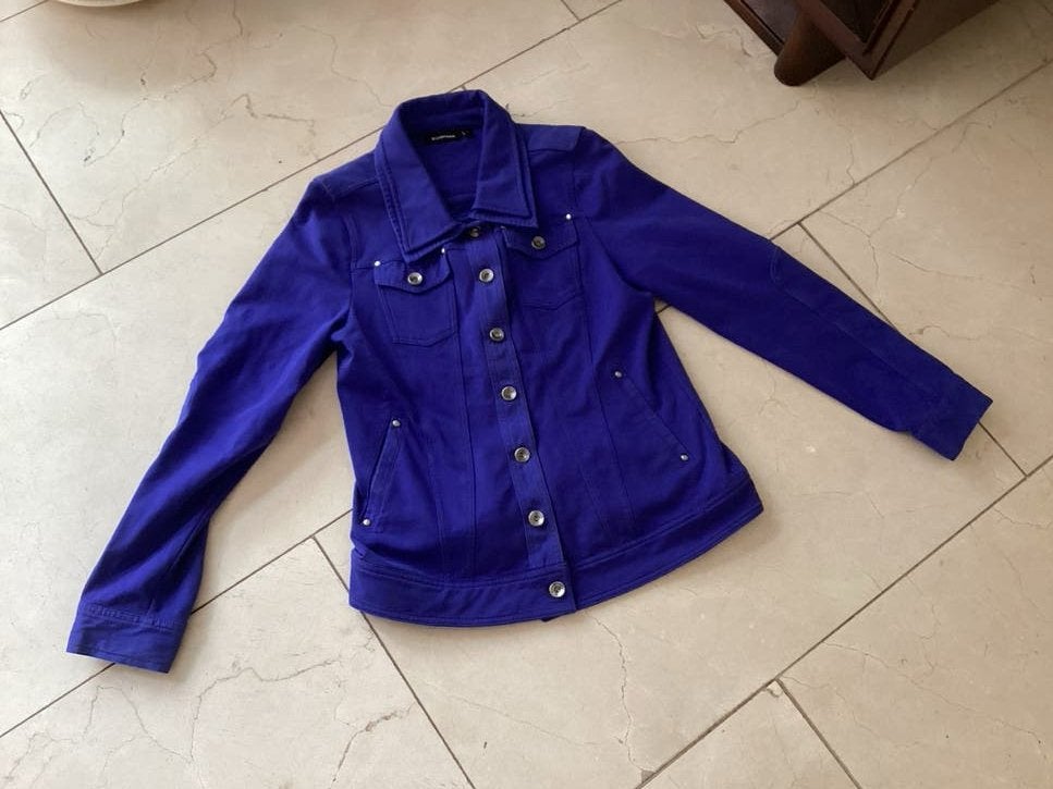 Witteveen spijkerjasje in maat 36 (S), Kleding | Dames, Ophalen of Verzenden, Gedragen, Maat 36 (S), Blauw