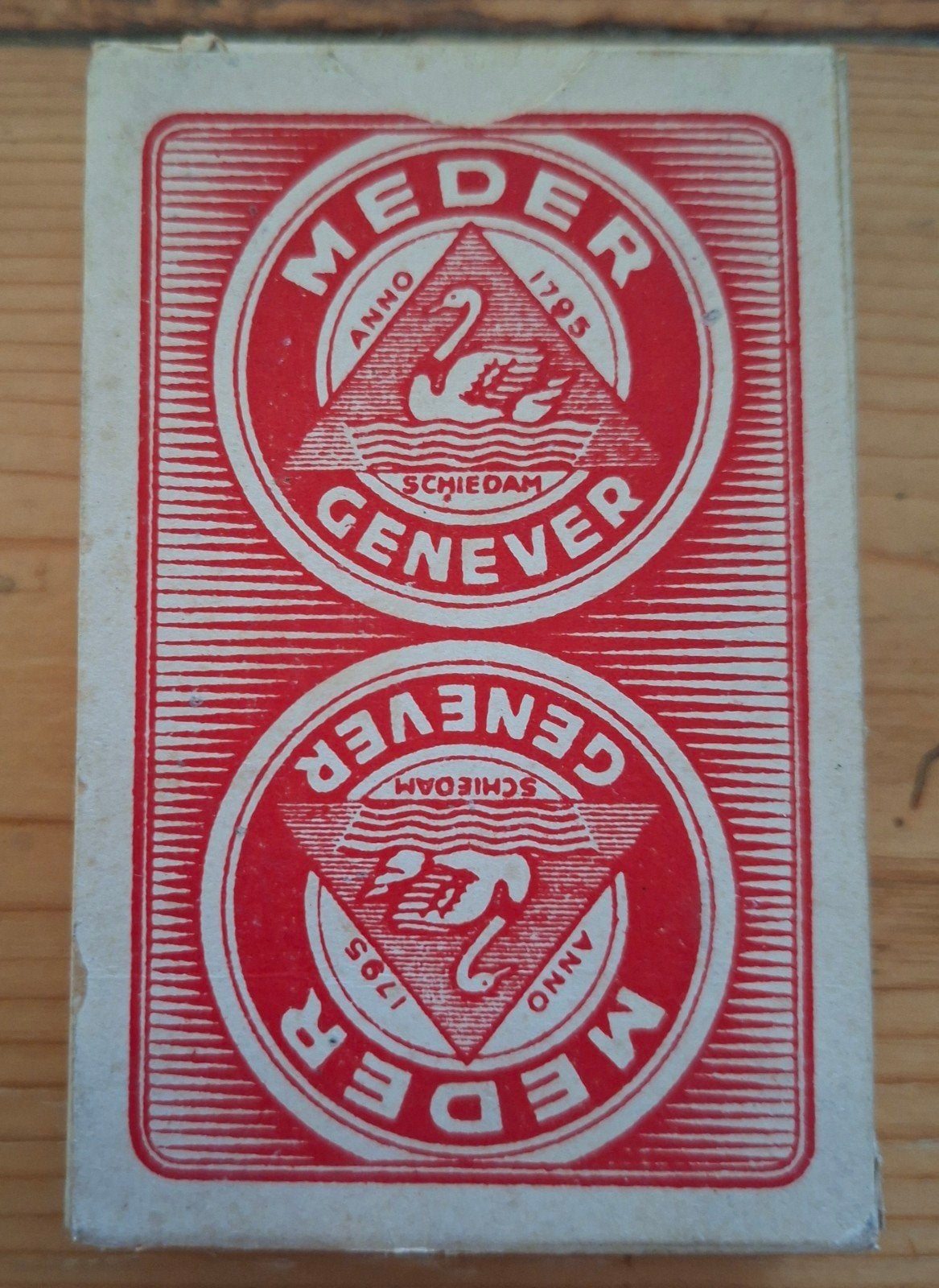 Speelkaarten JJMeder &zn genever distilleerderij  Schiedam, Verzamelen, Merken en Reclamevoorwerpen, Ophalen of Verzenden, Overige typen