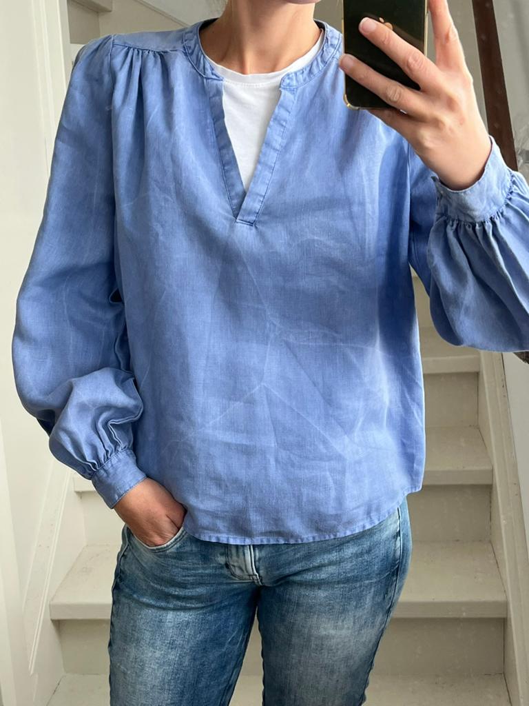 Cotton Club blouse, maat XS, Kleding | Dames, Blouses en Tunieken, Ophalen of Verzenden, Nieuw, Maat 34 (XS) of kleiner, Blauw
