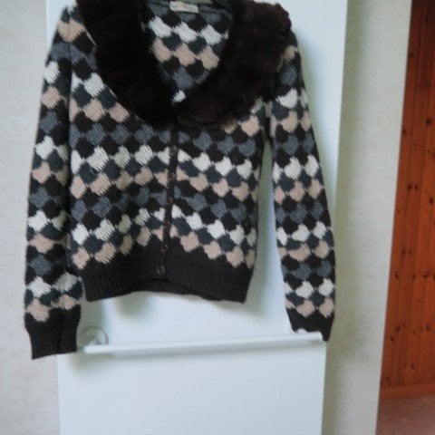 Gileetje motief alpaca kraag bruin Blumarine mt 40 (it 44), Meerkleurig, Nieuw, Ophalen of Verzenden, Blumarine