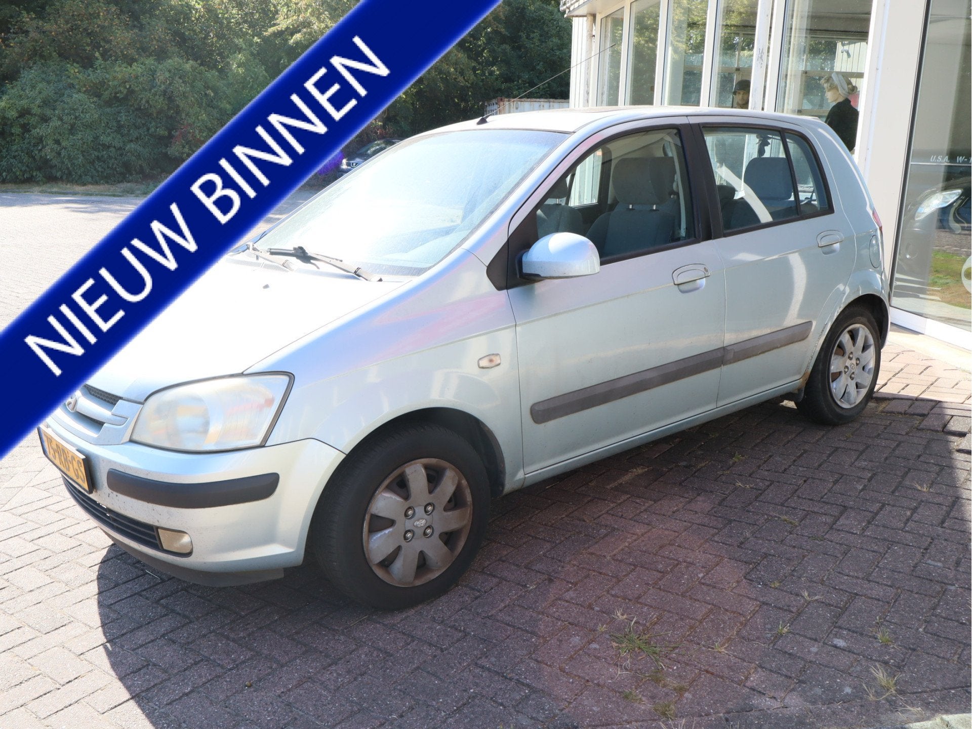 Hyundai Getz 1.3i Dynamic Sky 5 deurs! Airco! (bj 2005), Auto's, Hyundai, Voorwielaandrijving, 4 cilinders, Blauw, Metallic lak