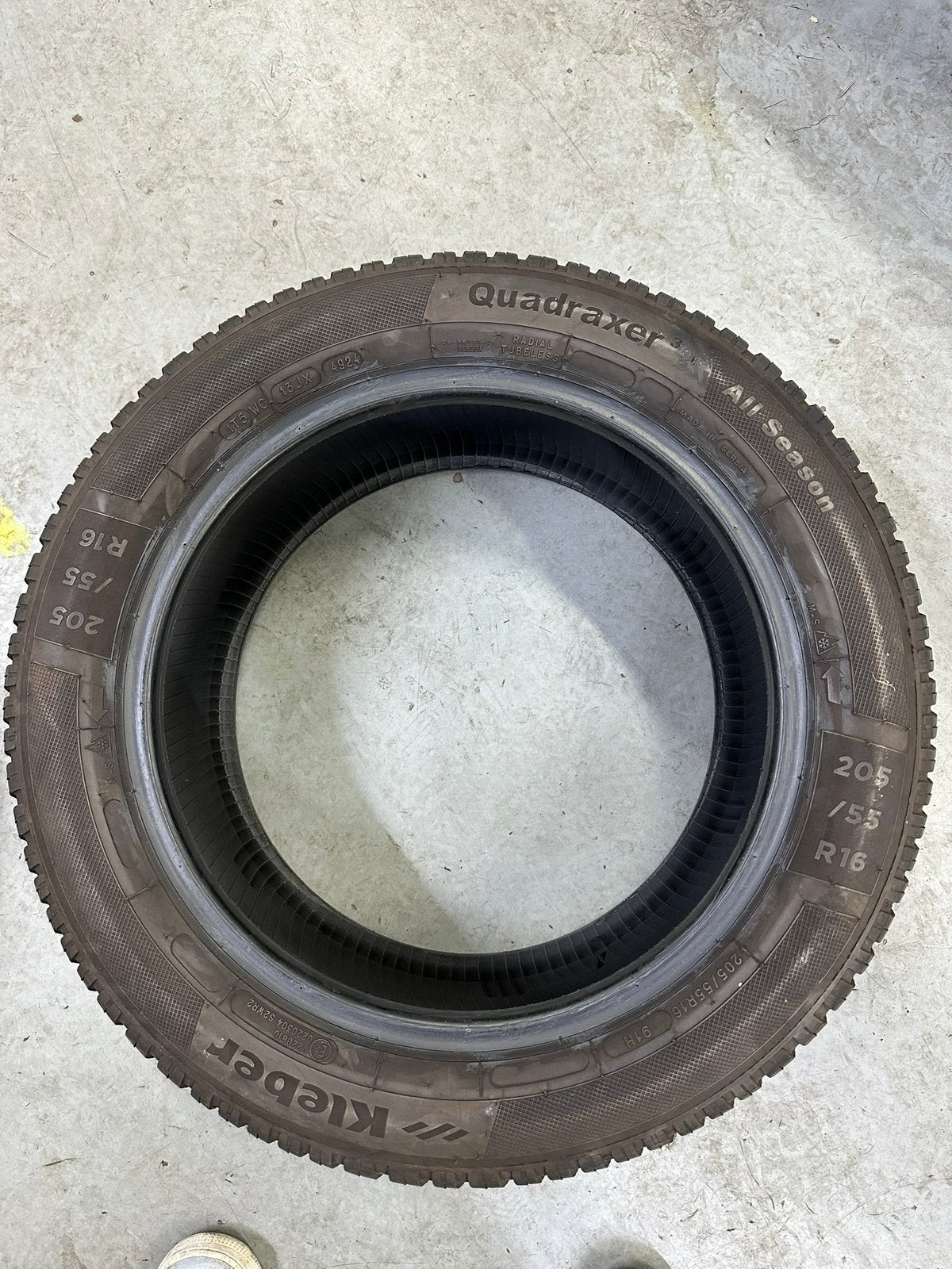 2x kleber quadraxer 3 all season banden 6,2 mm profiel, Ophalen, Zo goed als nieuw