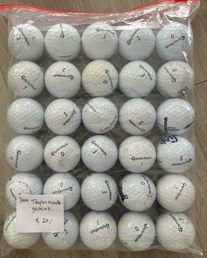 30x TaylorMade golfballen – gemengde modellen, Sport en Fitness, Golf, Ophalen, Gebruikt, Bal(len), Overige merken