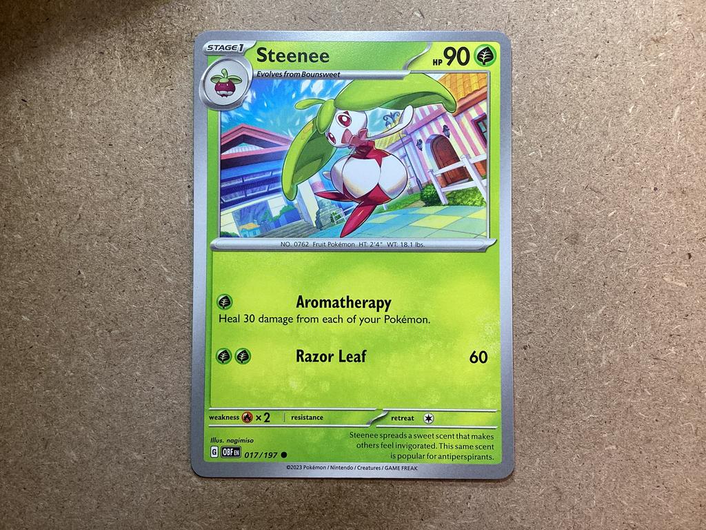 1x Steenee [OBF 017/197] (Near Mint), Ophalen of Verzenden, Zo goed als nieuw, Losse kaart