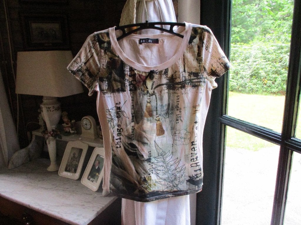mj/MARCCAIN/shirt/top/korte mouw maat N 2/ STRETCH, Zo goed als nieuw, Korte mouw, Maat 36 (S), Marccain
