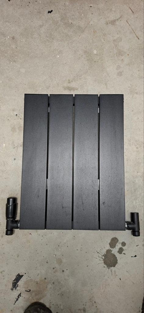 Mat Zwarte Design Radiator Maxaro 50x37,5 cm, Ophalen, 30 tot 80 cm, Radiator, Minder dan 60 cm