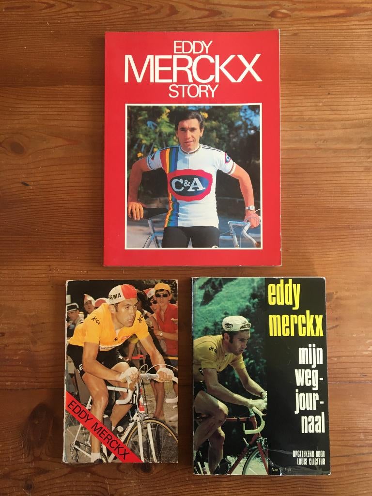 wielerboeken- Eddy Merckx - 3 stuks, Boeken, Sportboeken, Ophalen of Verzenden, Gelezen, Lopen en Fietsen