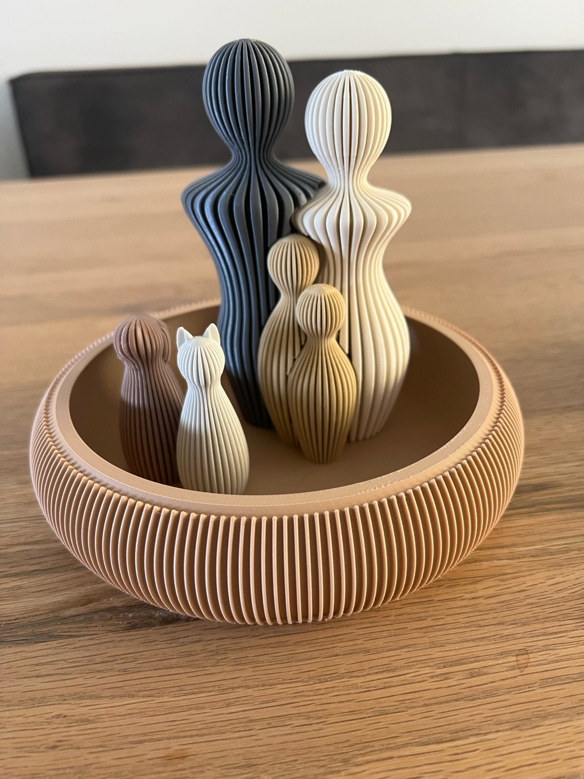 Decoratieve familiebeeldjes, Meerkleurig, Kunststof, Ophalen of Verzenden, Zo goed als nieuw