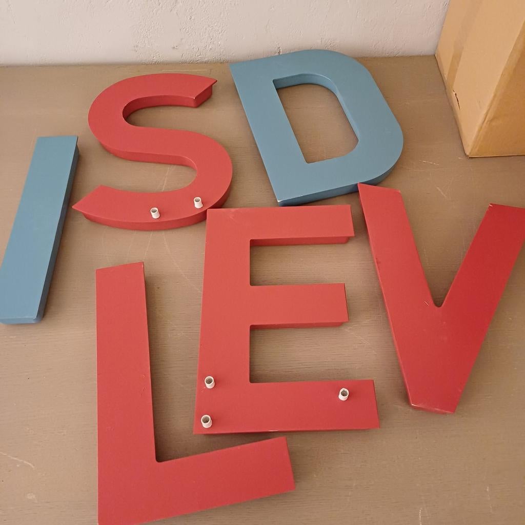 PLASTIC RECLAME LETTER DOOSLETTER, Ophalen of Verzenden
