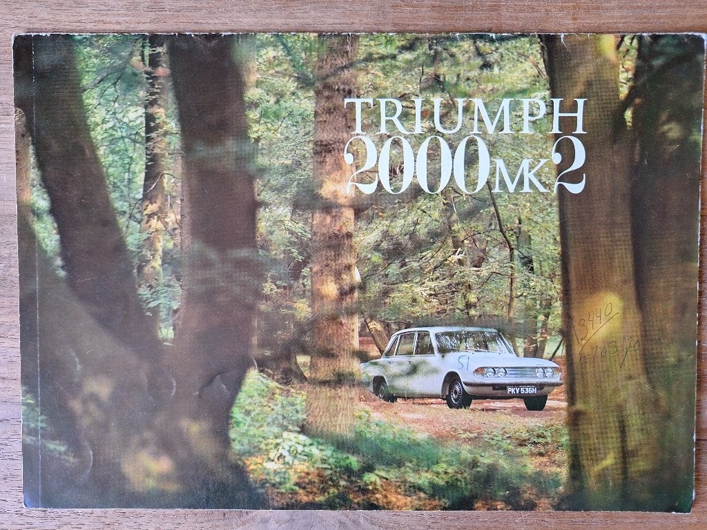 Triumph 2000mk2  brochure folder uit 1971, Boeken, Ophalen of Verzenden, Gelezen, Overige merken