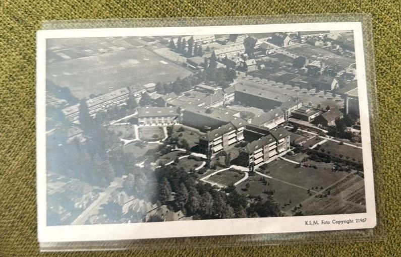 Ziekenhuis Deventer KLM luchtfoto, Ophalen of Verzenden, 1940 tot 1960, Overijssel