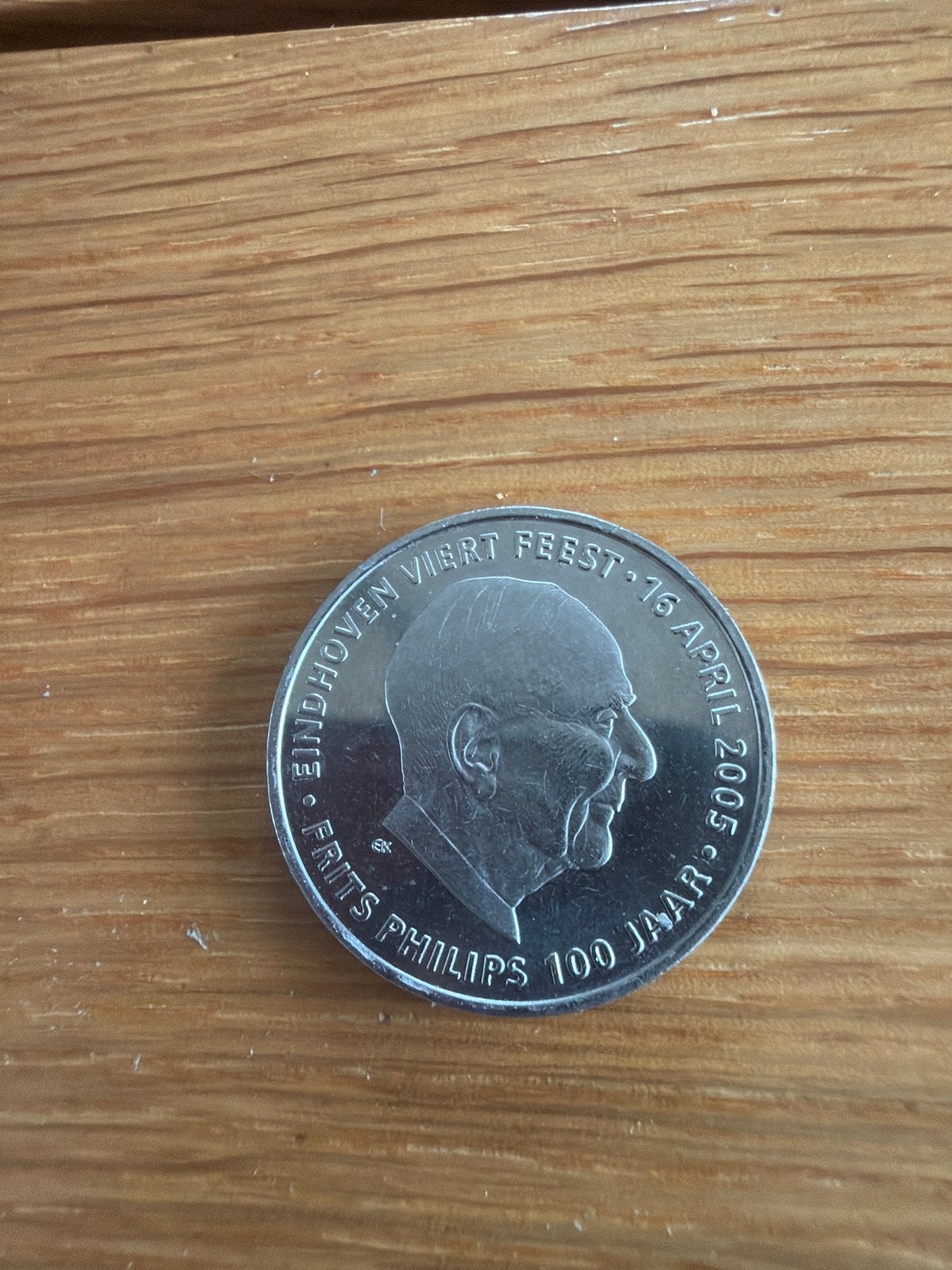 Frits Philips 100 Jaar Herdenkingsmunt 2005, Postzegels en Munten, Munten | Nederland, Ophalen, Overige waardes, Losse munt