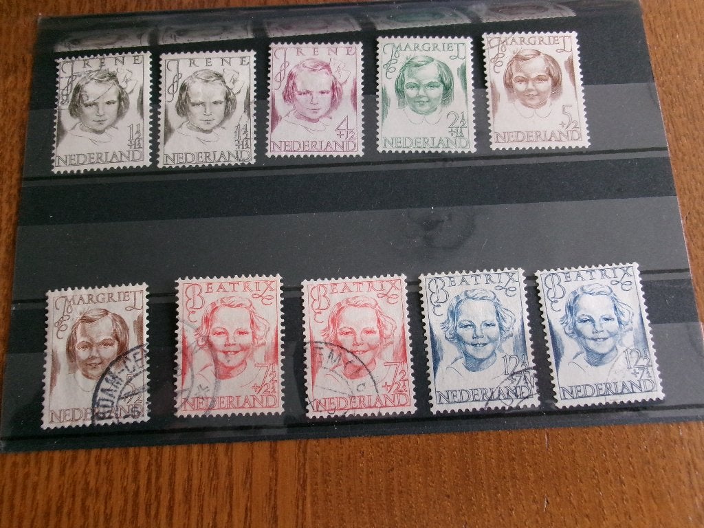 1946 - 10 prinsessenzegels 3 ongebruikt (415h), Postzegels en Munten, Postzegels | Nederland, Ophalen of Verzenden, Gestempeld