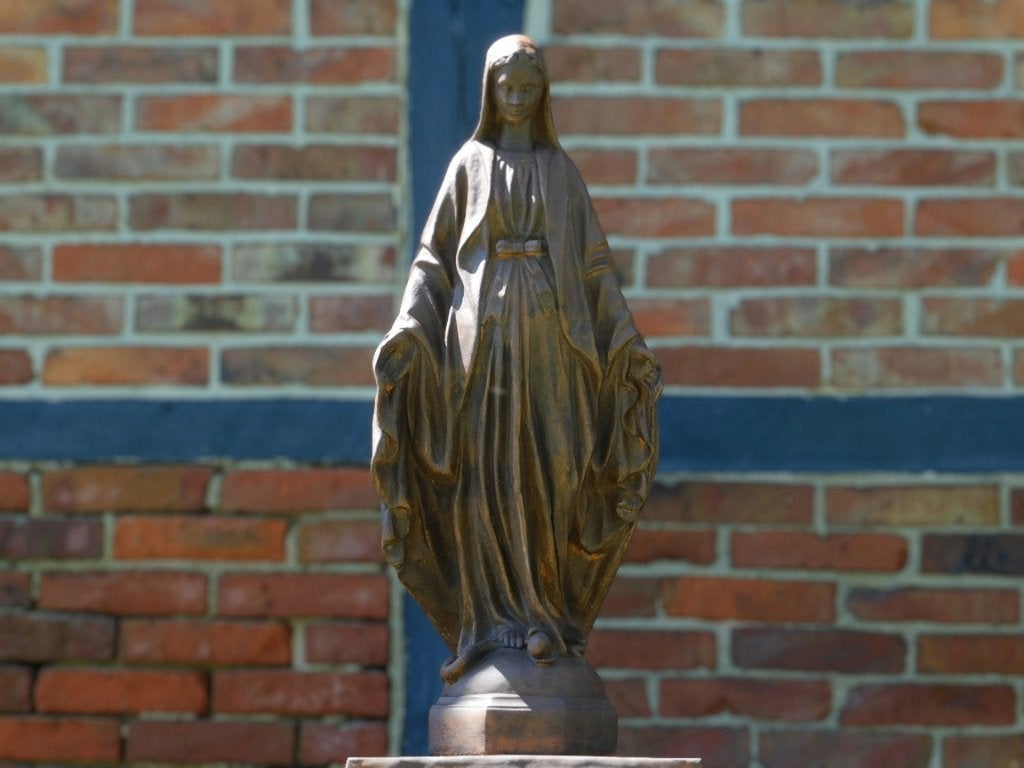 Beeld Maria - 93 cm - Steen in Oxide, Steen, ., Nieuw, Ophalen of Verzenden