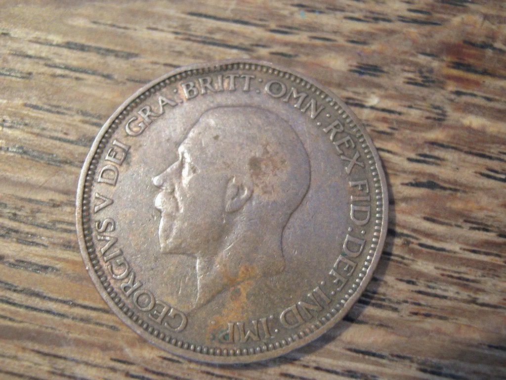 Engeland 1/2 Penny 1931 koning George V #127, Ophalen of Verzenden, Overige landen, Losse munt