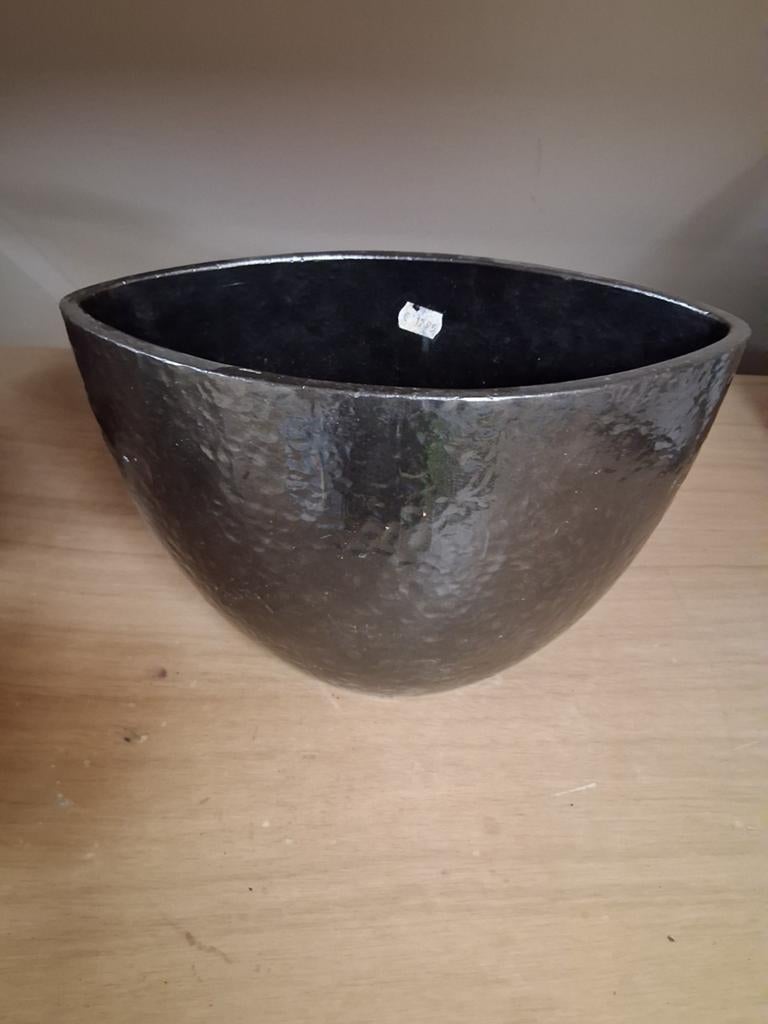 Bloemen pot, Rond, Ophalen of Verzenden, Zo goed als nieuw, Aardewerk