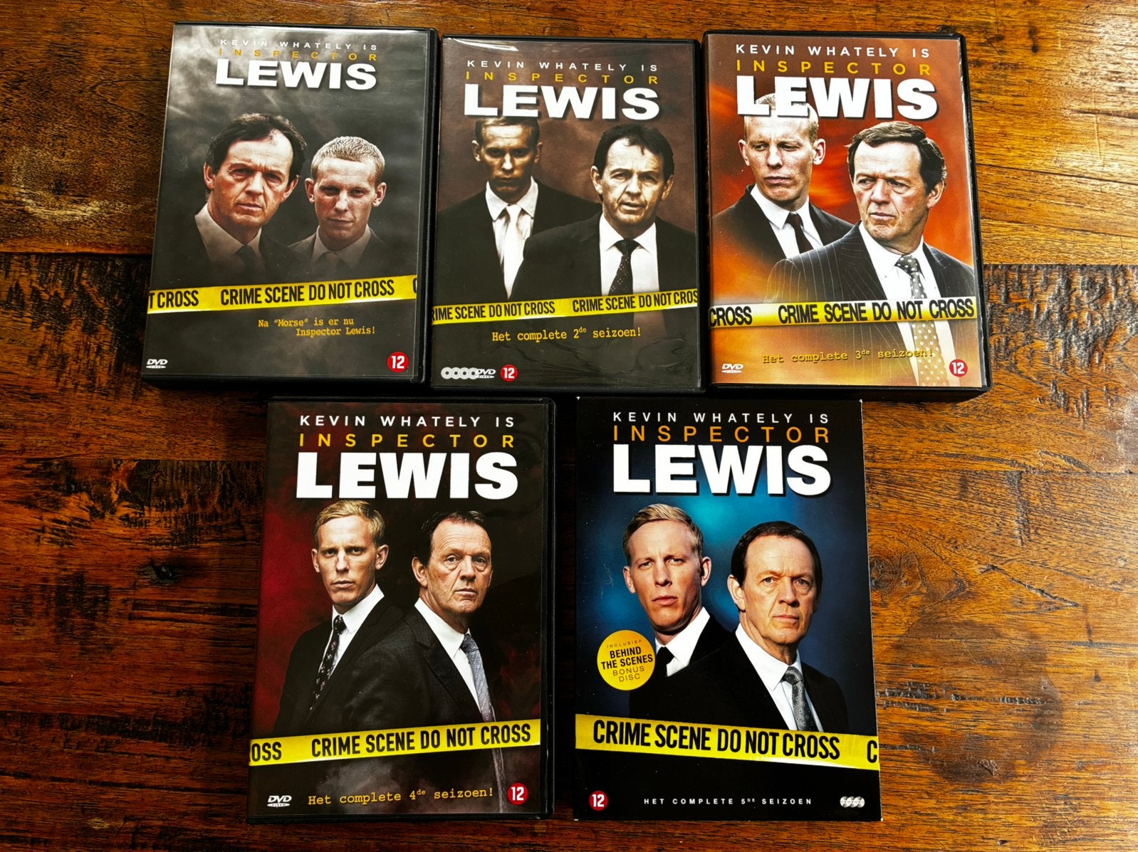 Inspector Lewis seizoen 1 tm 5, Misdaad, Nederlands, Ophalen of Verzenden, Vanaf 12 jaar