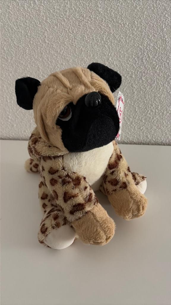 Nieuw mopshond knuffel, Ophalen of Verzenden, Nieuw, Hond
