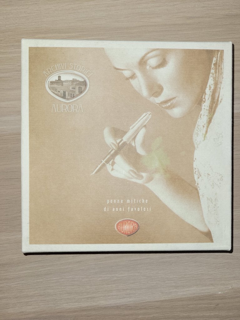Aurora Archivi Storici Model 014 vulpen set 2x,satin-chrome, Overige merken, Verzenden, Nieuw, Met doosje