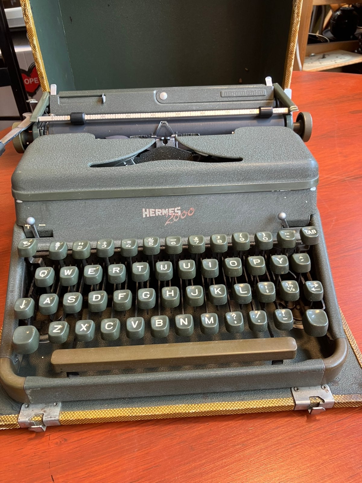 Vintage Hermes 2000 typemachine. Zwitserland., Ophalen of Verzenden, Gebruikt