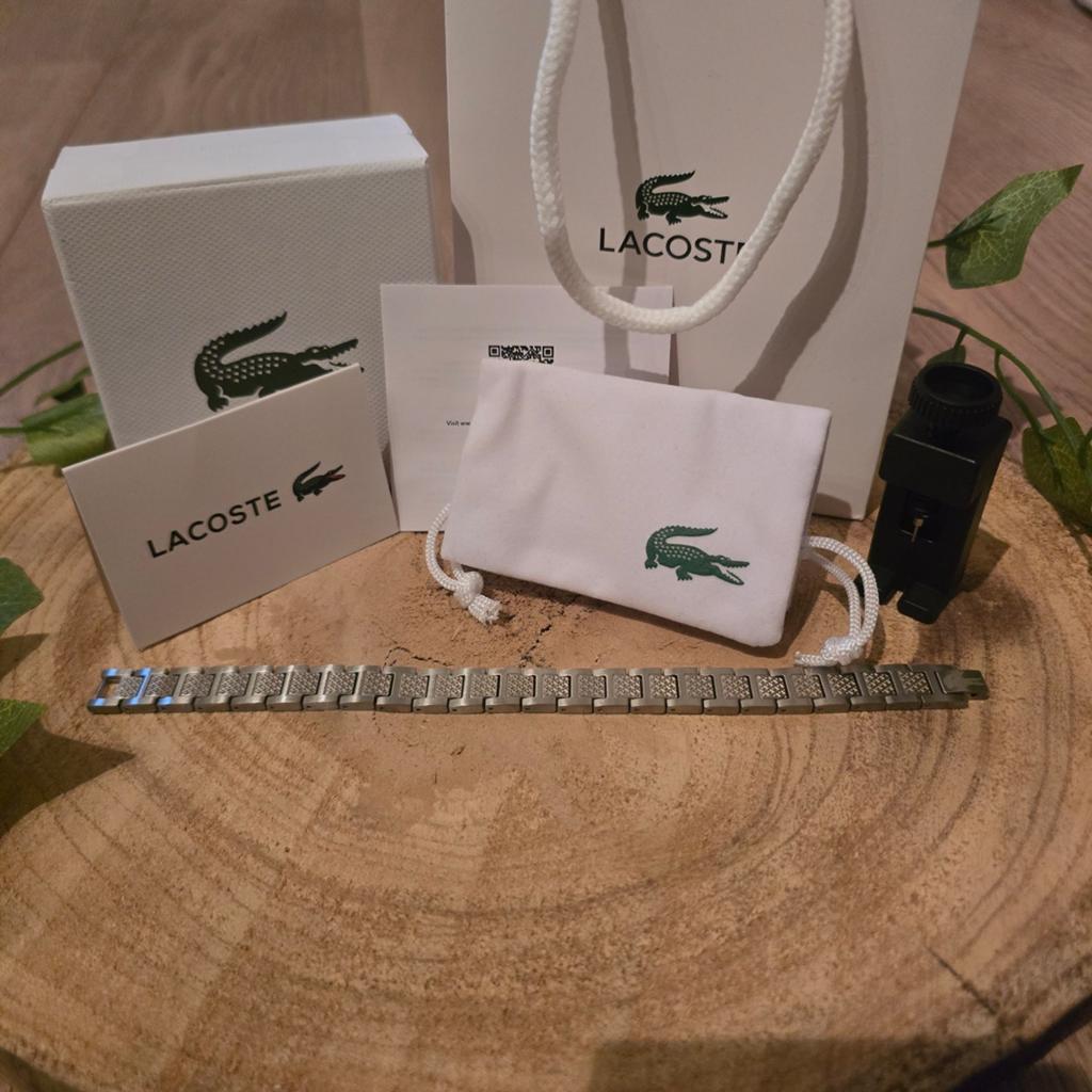 Lacoste bracelet, Ophalen of Verzenden, Nieuw, Zilver, Zilver