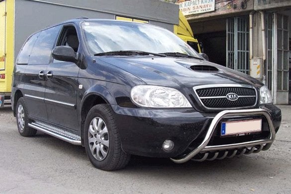 Kia Carnival Sidebars met aluminium trede, Niet ingevuld, Niet ingevuld, Niet ingevuld