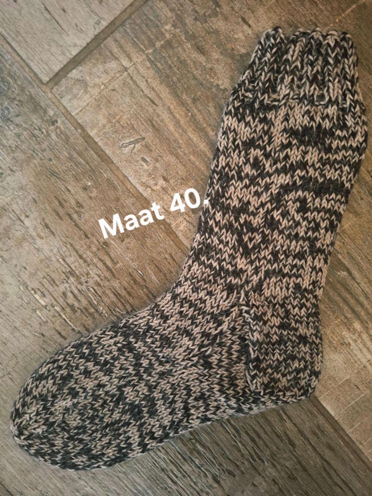 Handgebreide dikke sokken maat 40., Sokken en Kniesokken, Zwart, Nieuw, Ophalen of Verzenden