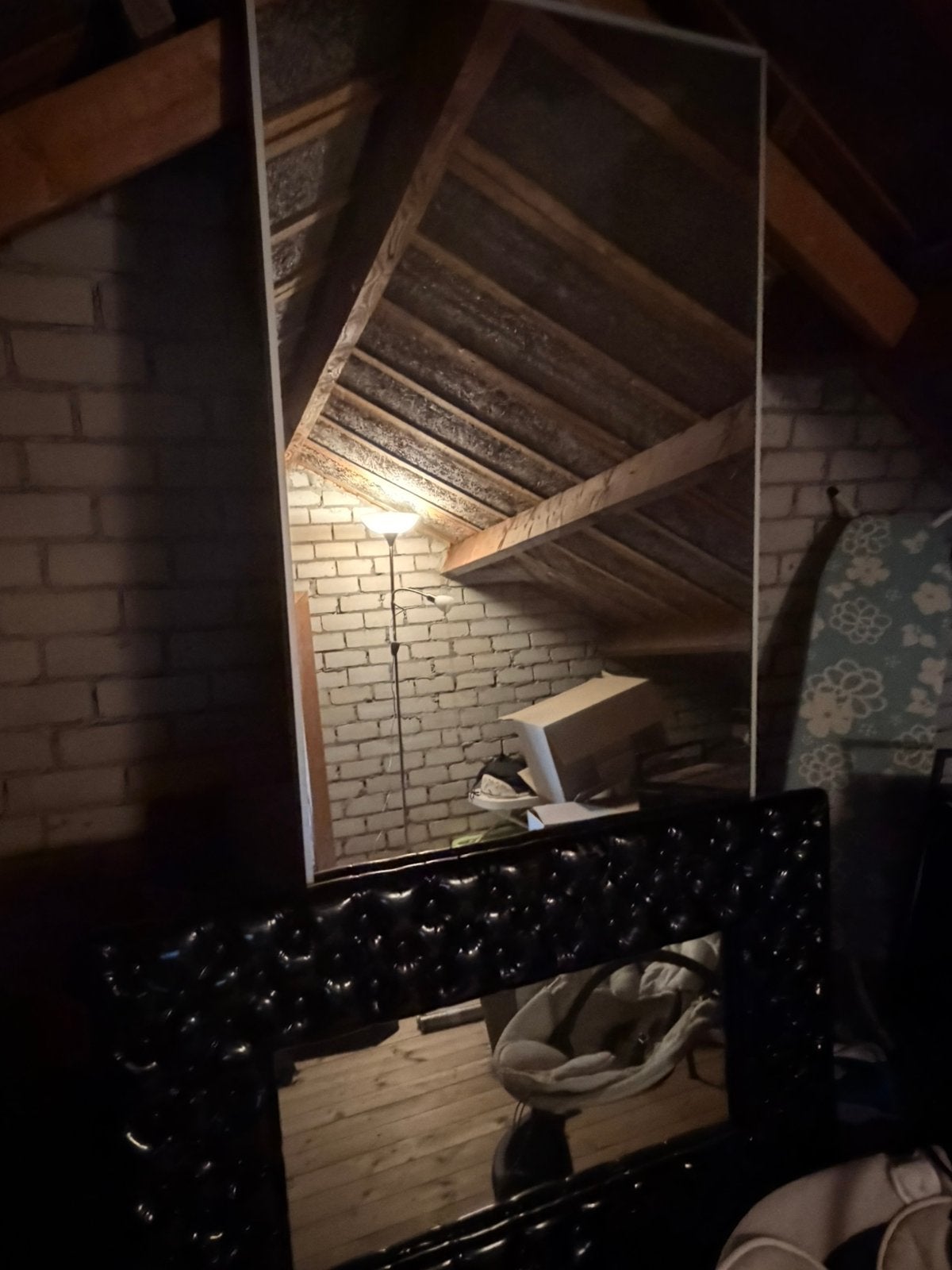 Zwarte spiegel Gratis af te halen, Ophalen, Zo goed als nieuw, Minder dan 2 meter