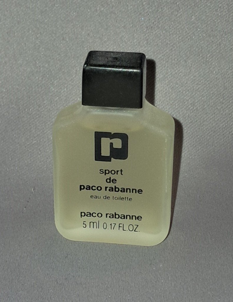 Parfum miniatuur Paco Rabanne sport, Ophalen of Verzenden, Zo goed als nieuw, Miniatuur, Gevuld
