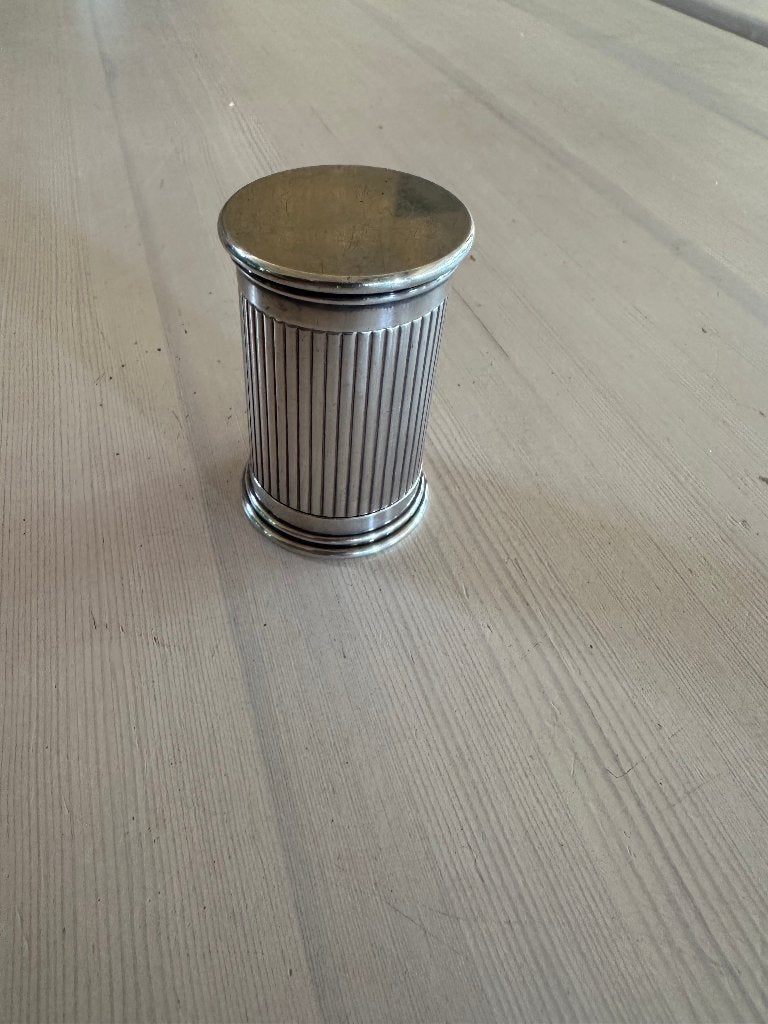 Faber-Castell zilveren puntenslijper Verzamelobject, Ophalen of Verzenden, Zo goed als nieuw, Potlood of Stift