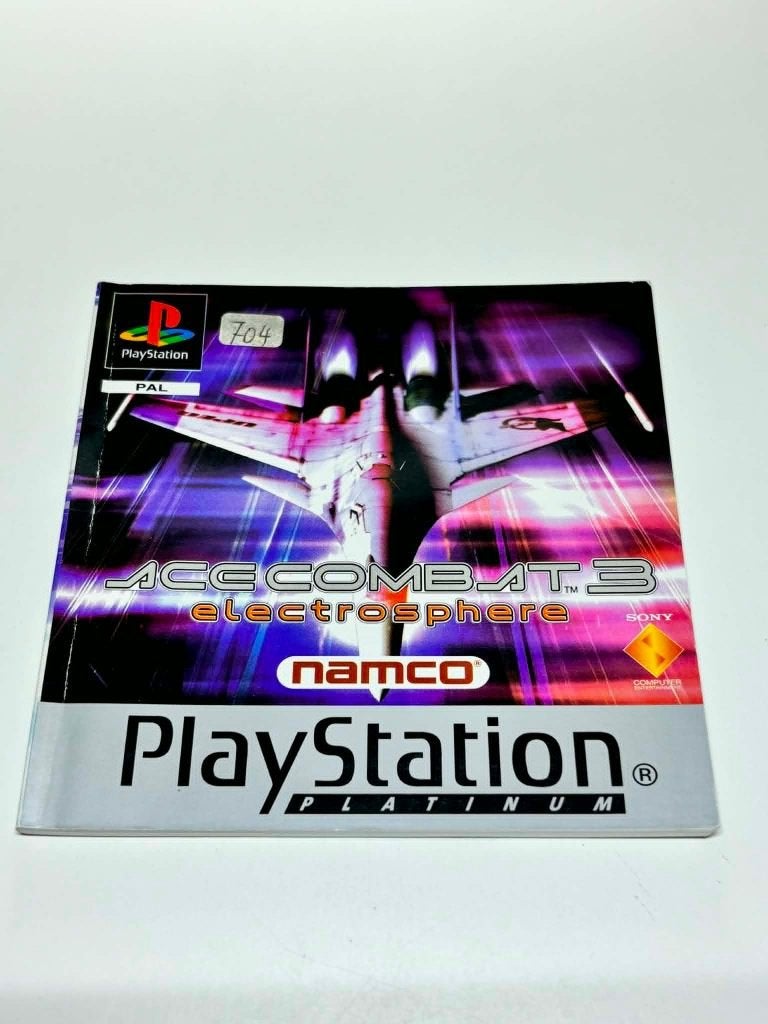 Ace Combat 3 Boekje PlayStation 1 Ps1, Spelcomputers en Games, 1 speler, Racen en Vliegen, Ophalen of Verzenden, Zo goed als nieuw