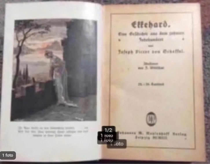 Effehard von J.V.von Scheffel uit 1919., Ophalen of Verzenden, Gelezen