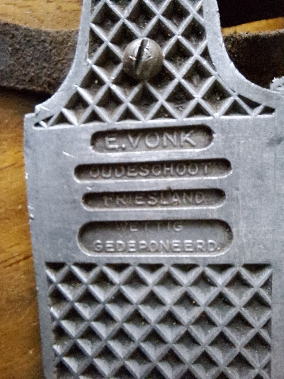 Zeldzame antieke aluminium Friese doorlopers E. Vonk, Antiek en Kunst, Ophalen of Verzenden