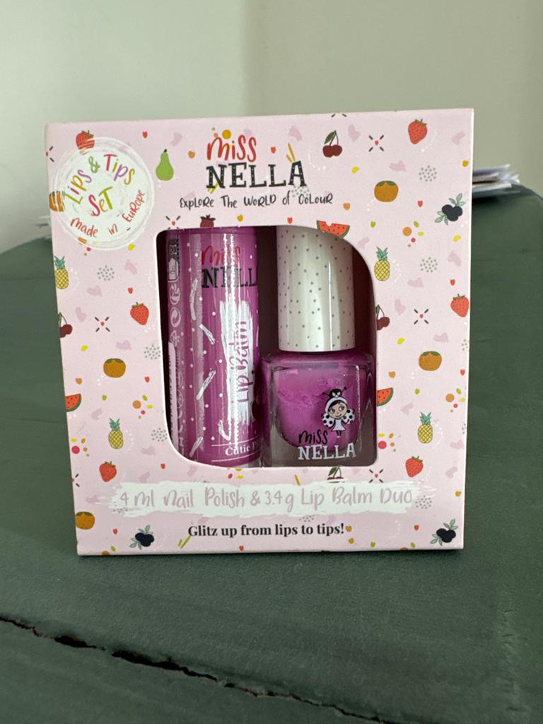 Miss Nella Duo Lipbalm Cutie Pie + MN32 Blueberry Smoothie, Nieuw, Ophalen of Verzenden, Make-up, Overige kleuren