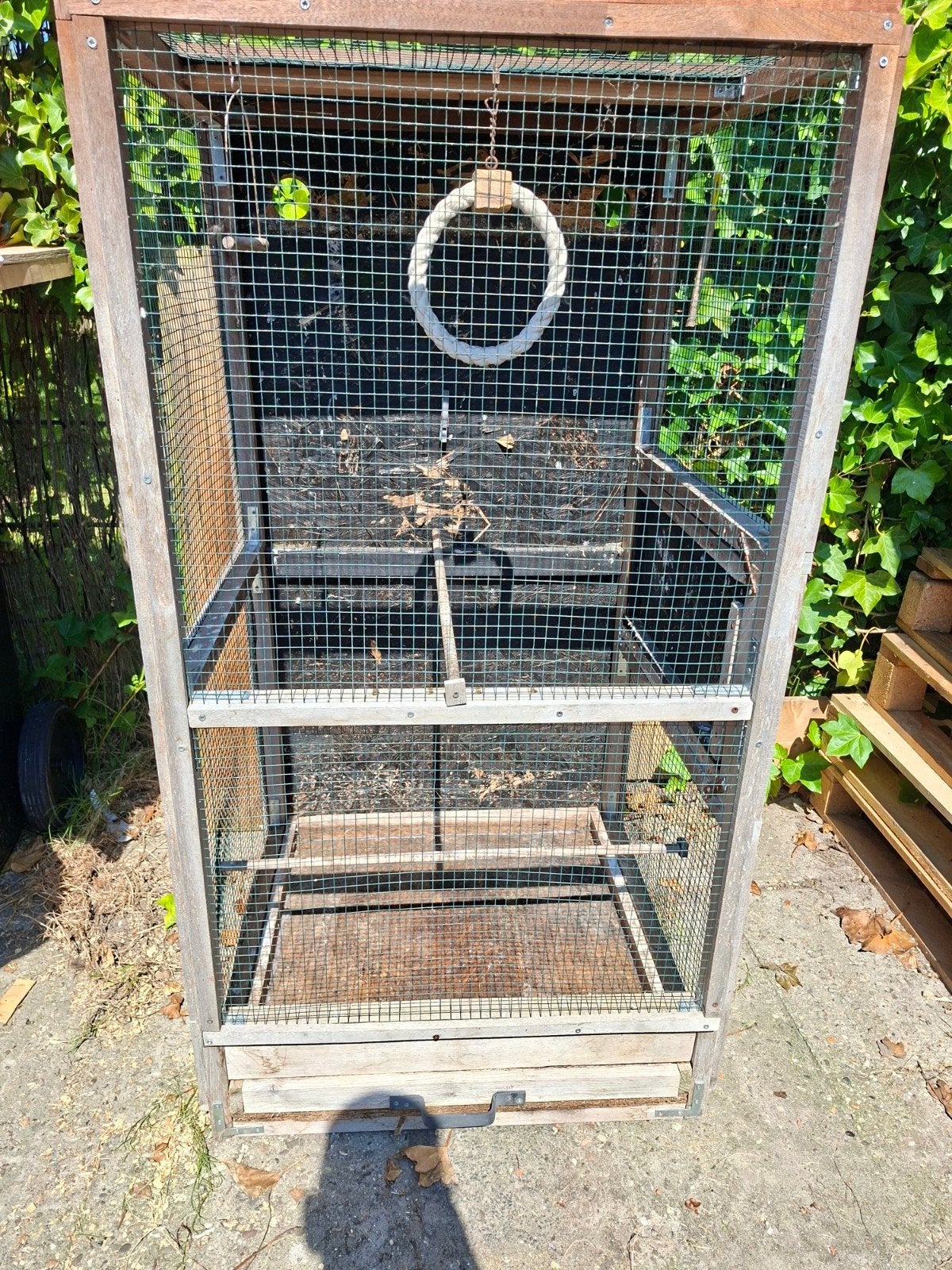 Vogelkooi Gratis, Dieren en Toebehoren, Ophalen, Gebruikt, Metaal, Vogelkooi