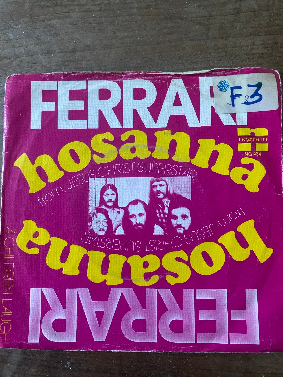 Ferrari - Hosanna (from Jesus Christ Superstar) - Single, Gebruikt, Filmmuziek en Soundtracks, 7 inch, Ophalen of Verzenden