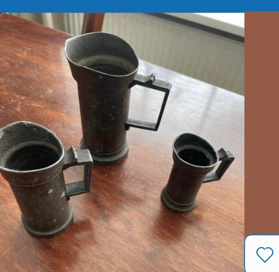 Mooie tinnen kannetjes, Ophalen
